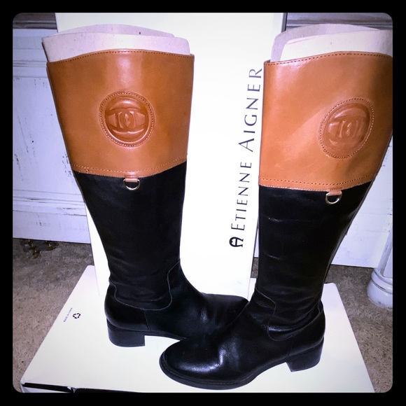 etienne aigner tall boots
